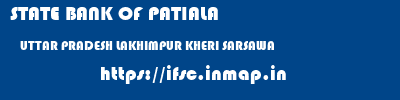 STATE BANK OF PATIALA  UTTAR PRADESH LAKHIMPUR KHERI SARSAWA   ifsc code